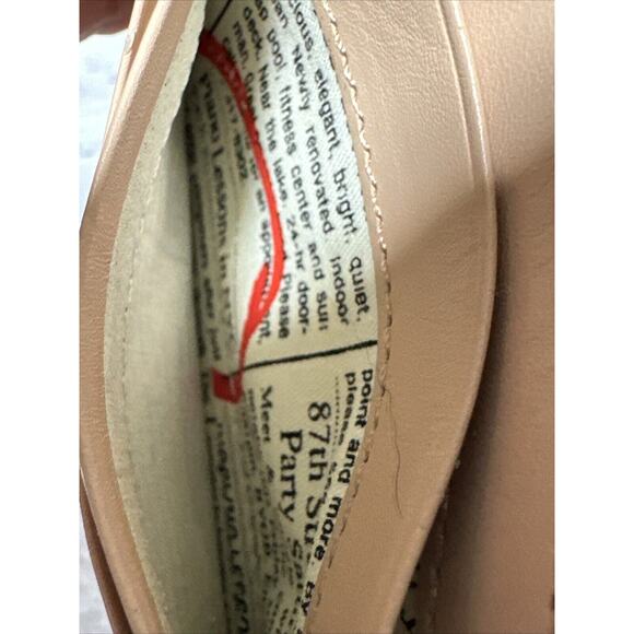 Kate Spade New York Black/Tan Patent Leather Coins & Card Holder Case Wallet - Picture 4 of 4